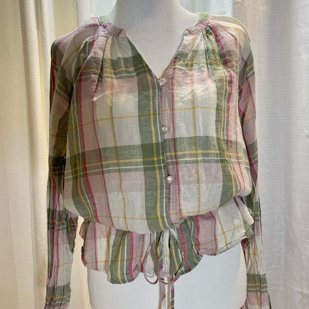 Ladies Button Flannel